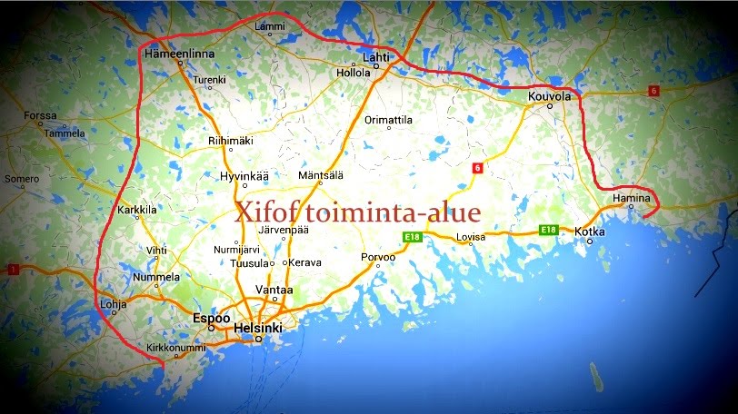 Xifof Toiminta alue